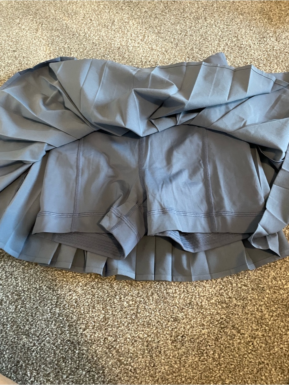 lululemon athletica Pleated Mini Skirt in Dusty Blue - Picture 4 of 6